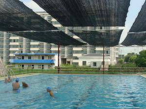 常州市三河口博海游泳館，游泳池 遮陽蓬